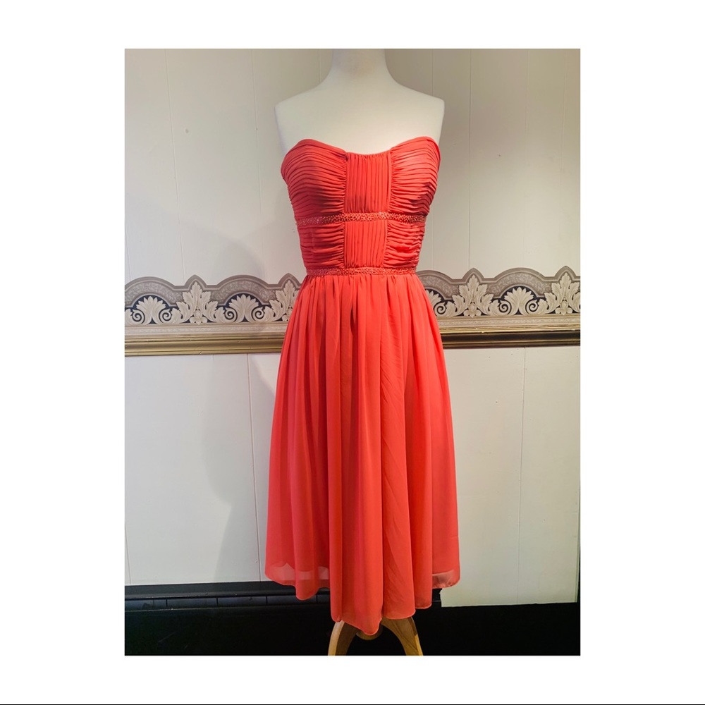 Orange Chiffon Dress